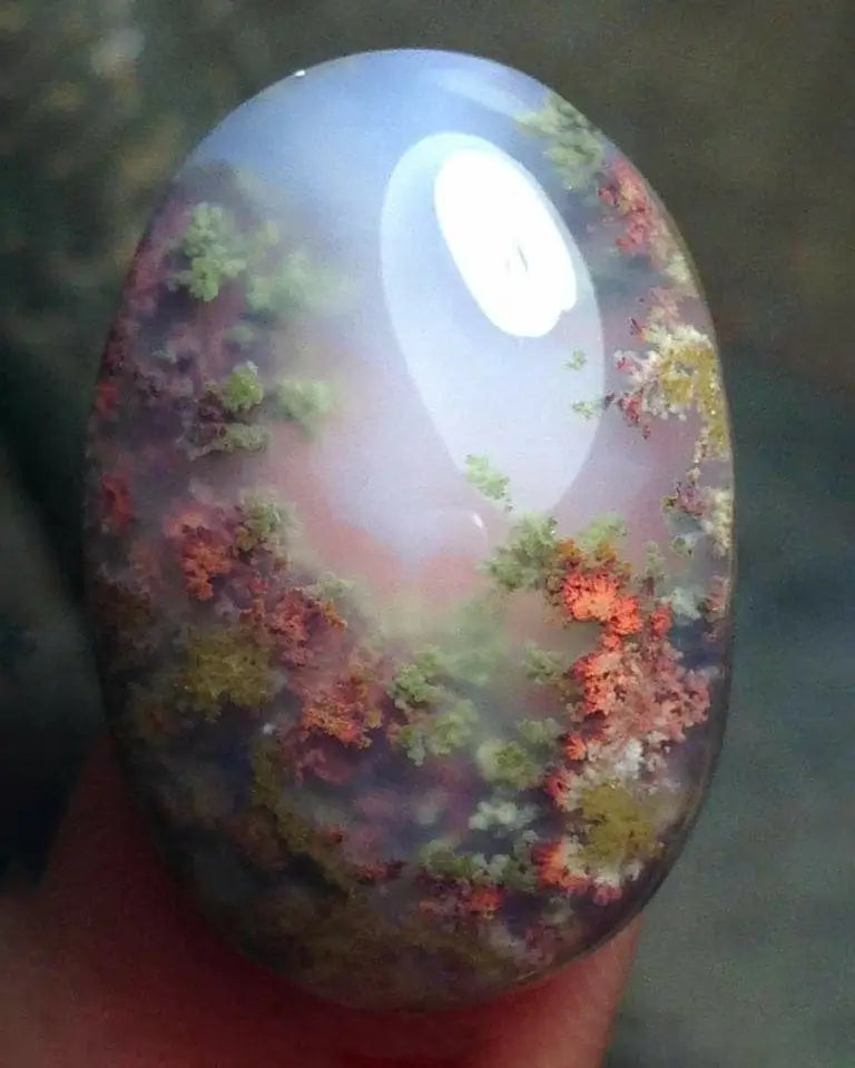 moss agate orleone gemstone