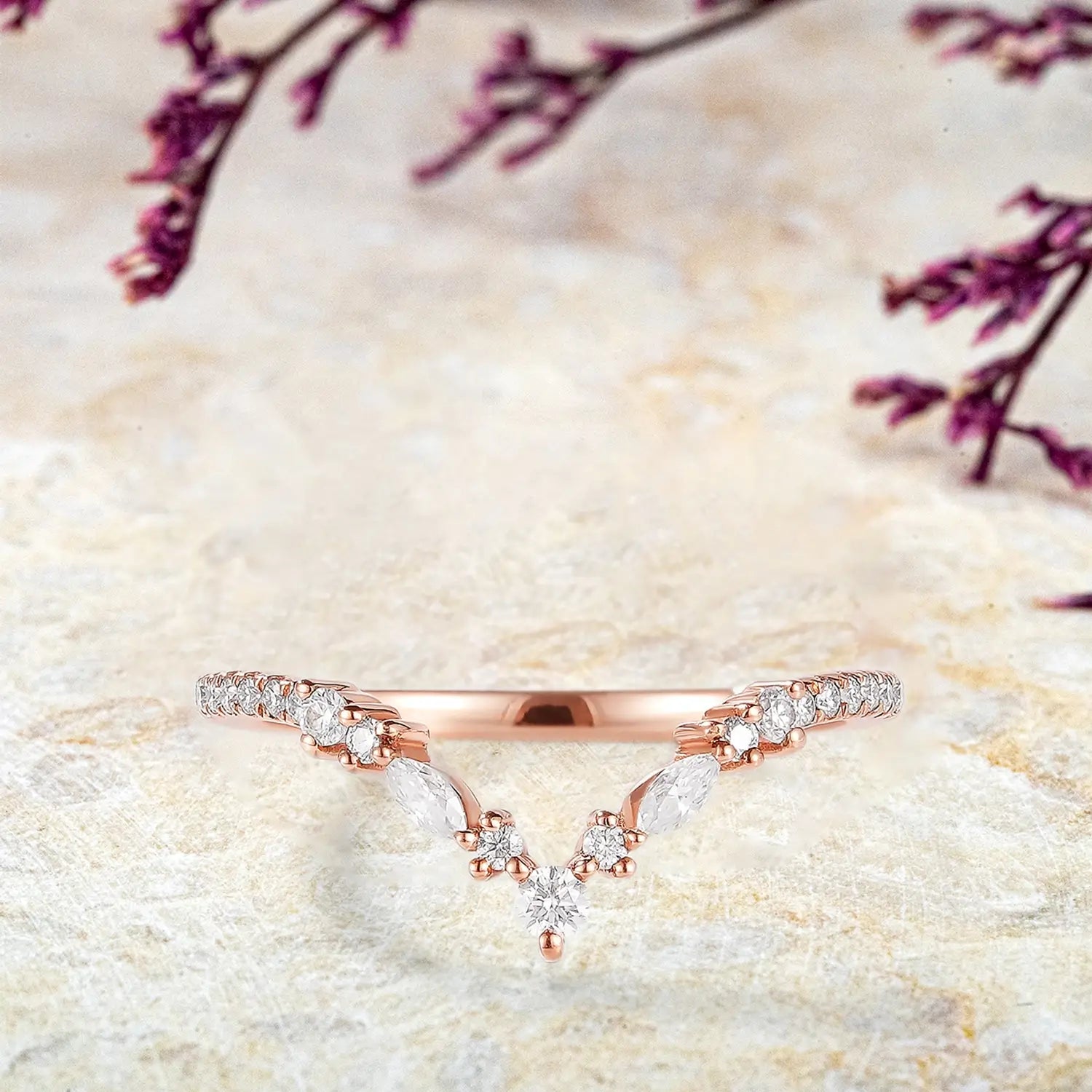 Celestia Moissanite Stacking Band – Classic Wedding Bands | orleone custom anniversary gift