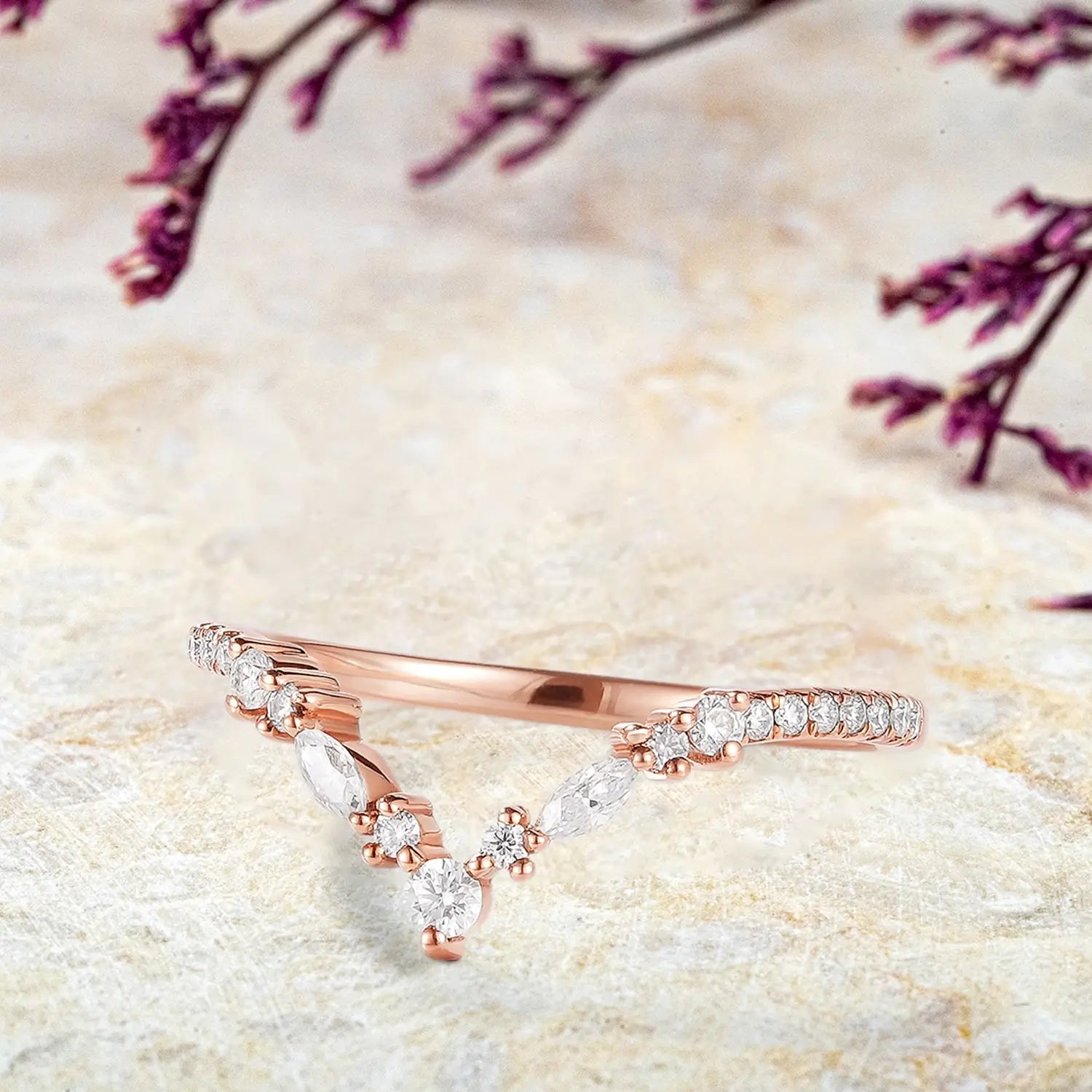 Celestia Moissanite Stacking Band – Classic Wedding Bands | orleone custom anniversary gift