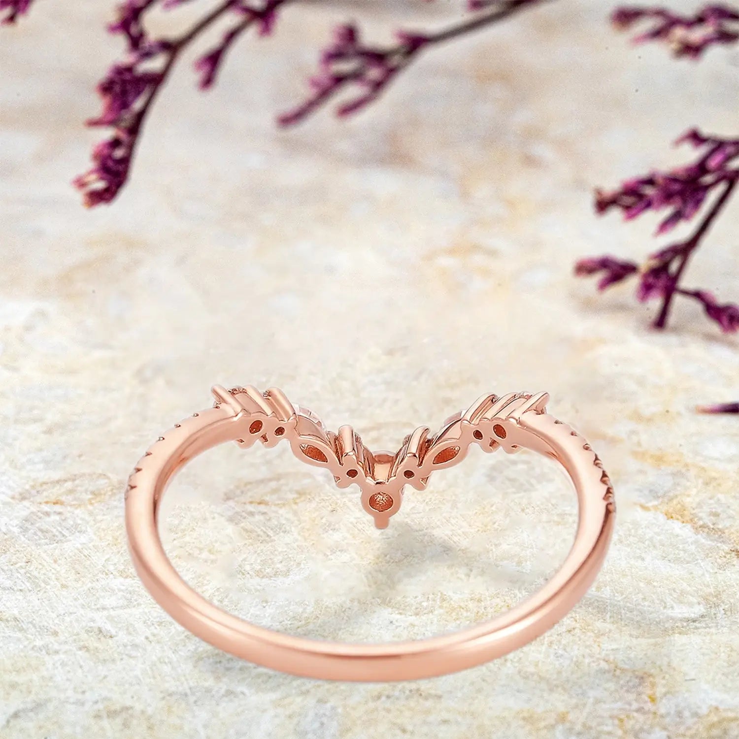 Celestia Moissanite Stacking Band – Classic Wedding Bands | orleone custom anniversary gift