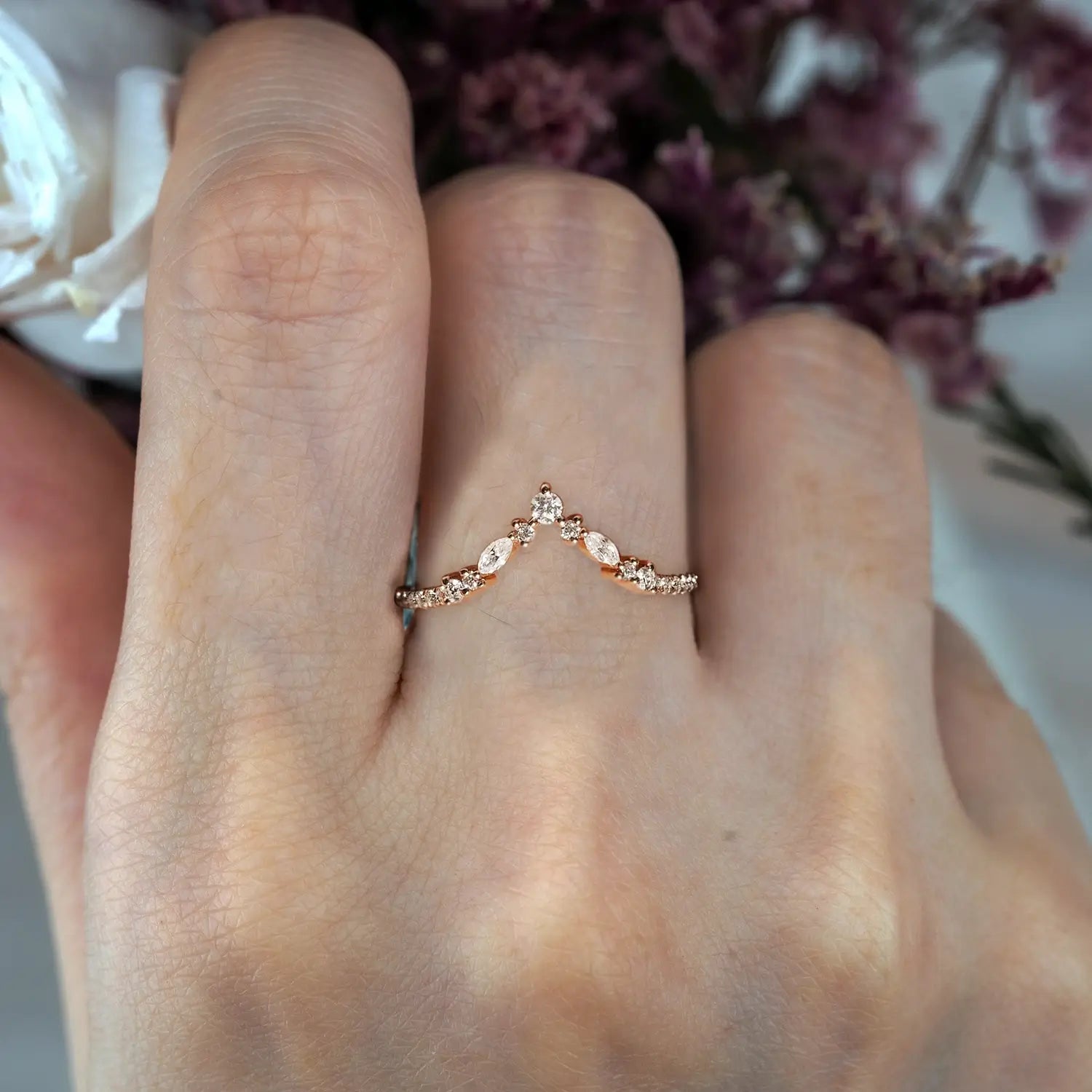 Celestia Moissanite Stacking Band – Classic Wedding Bands | orleone custom anniversary gift