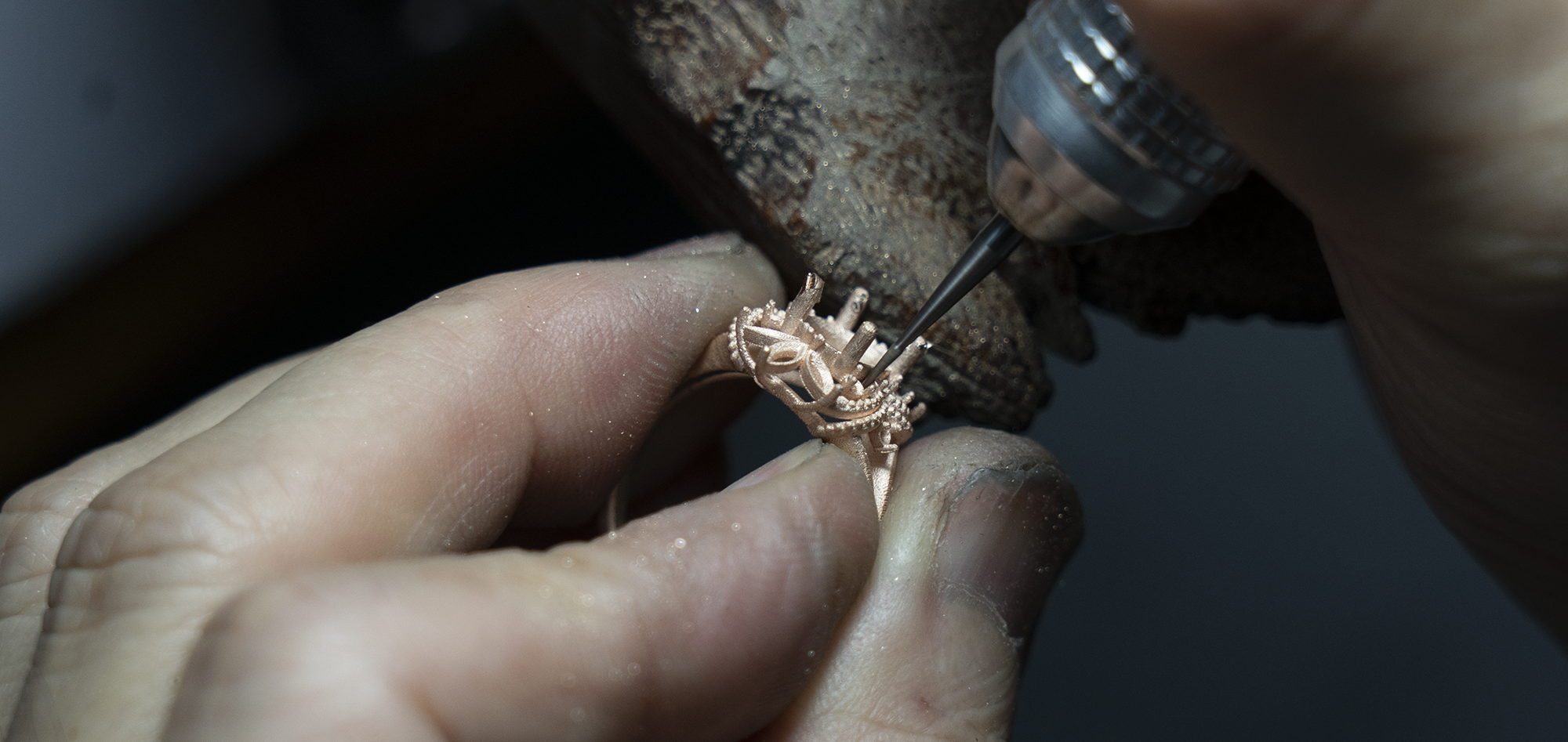 orleone handmad custom gold ring unique design