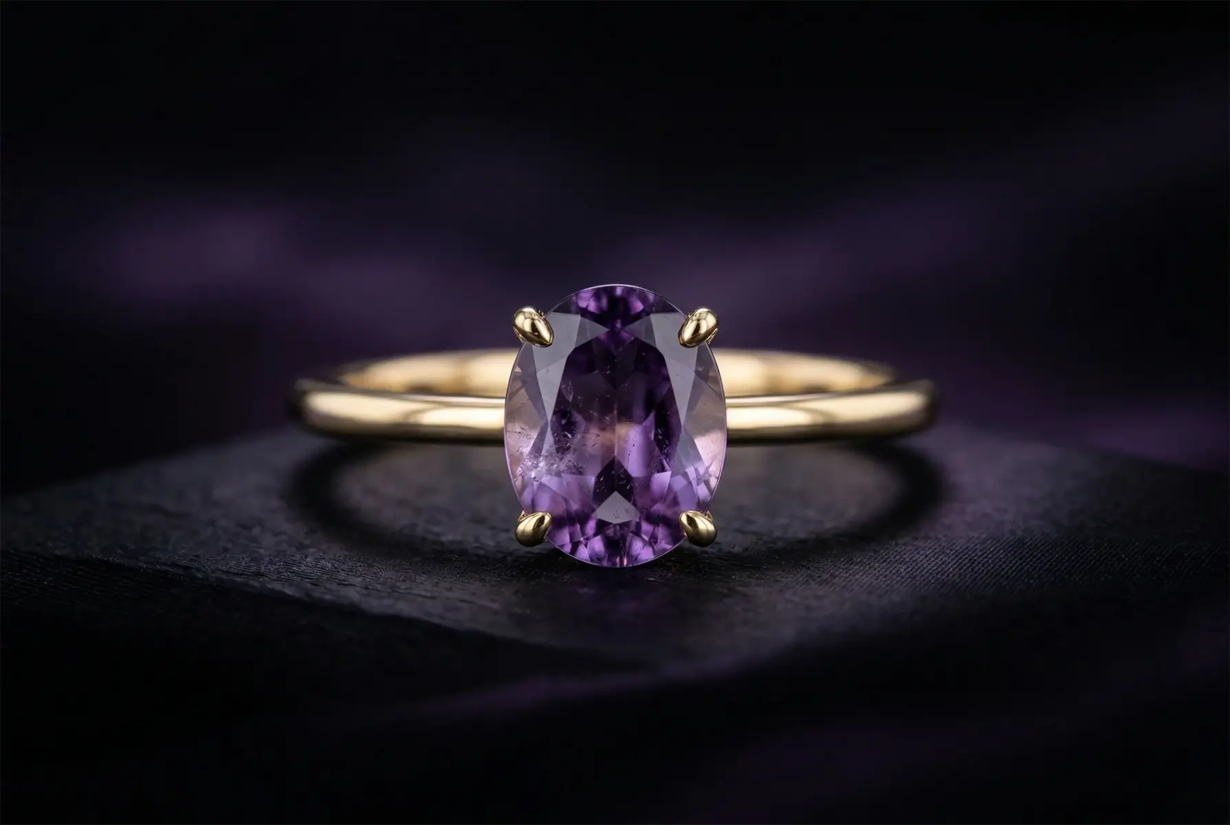 February Birthstone Amethyst Rings Orleone