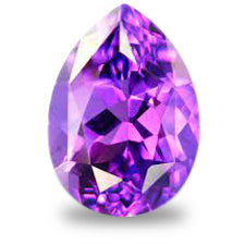 Amethyst pear cut