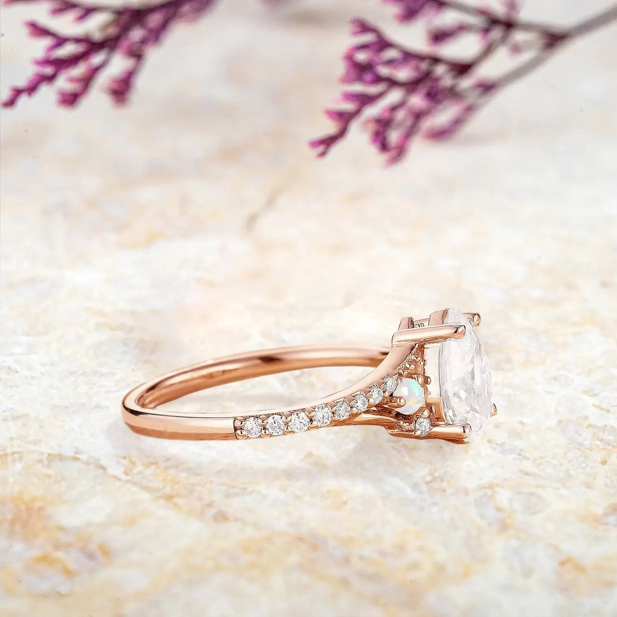 unique orleone jewelry custom gold moissanite engagement ring