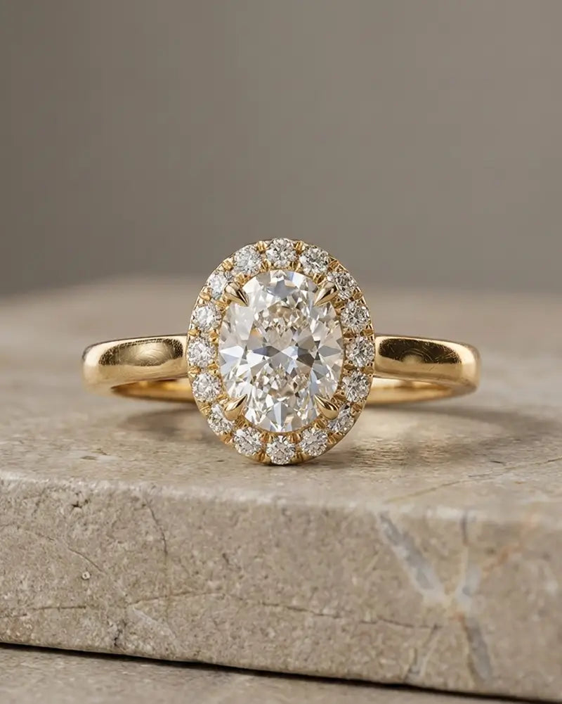 halo engagement rings custom gold jewelry orleone