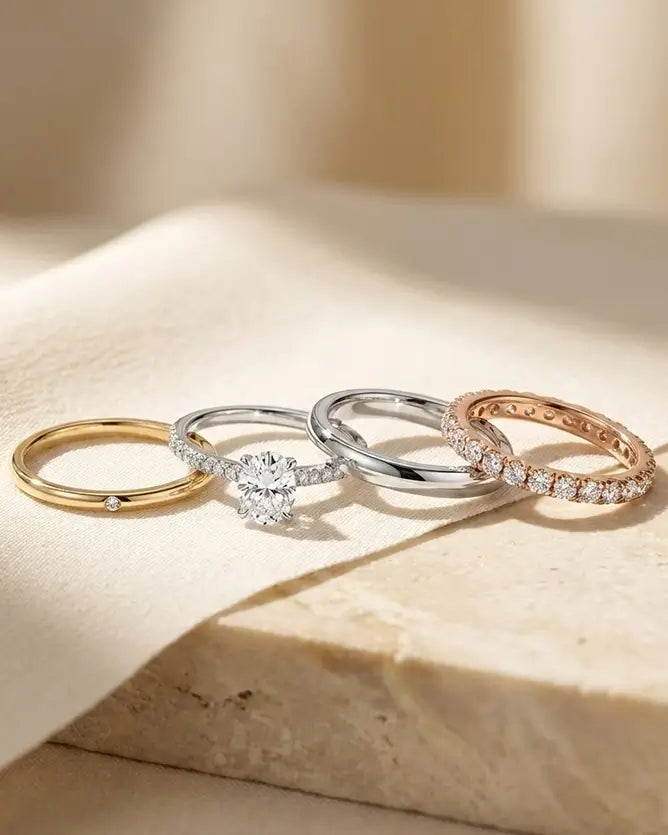 orleone four ring promise engagement wedding eternity ring for women