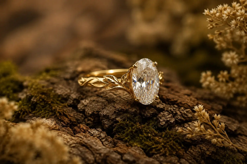 Moissanite Solitaire Rings