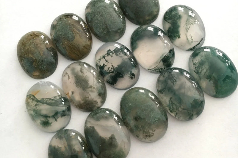Moss Agate Rings