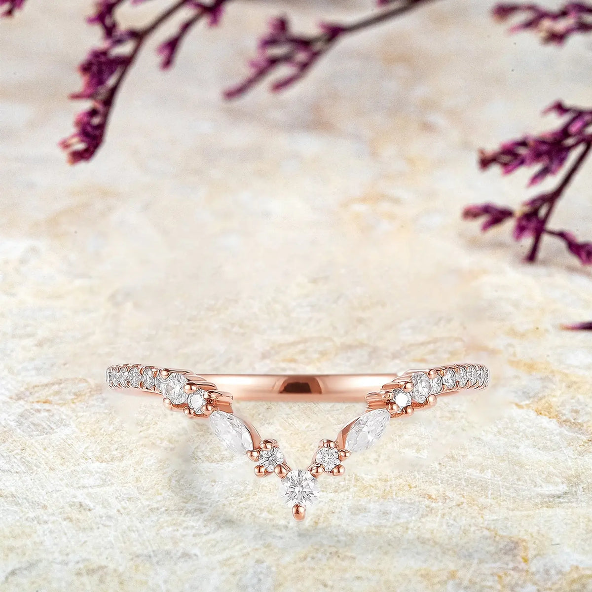 Celestia Moissanite Stacking Band – Classic Wedding Bands | orleone custom anniversary gift