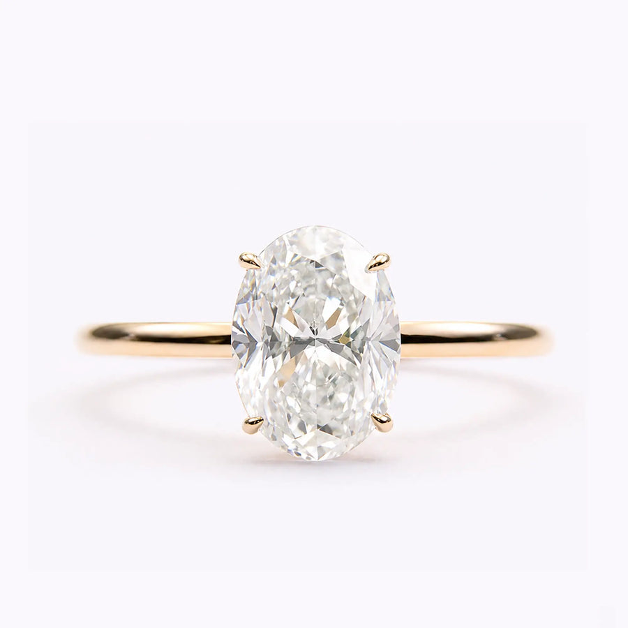 Lumière Oval – 2.0ct Lab Diamond Solitaire Engagement Ring