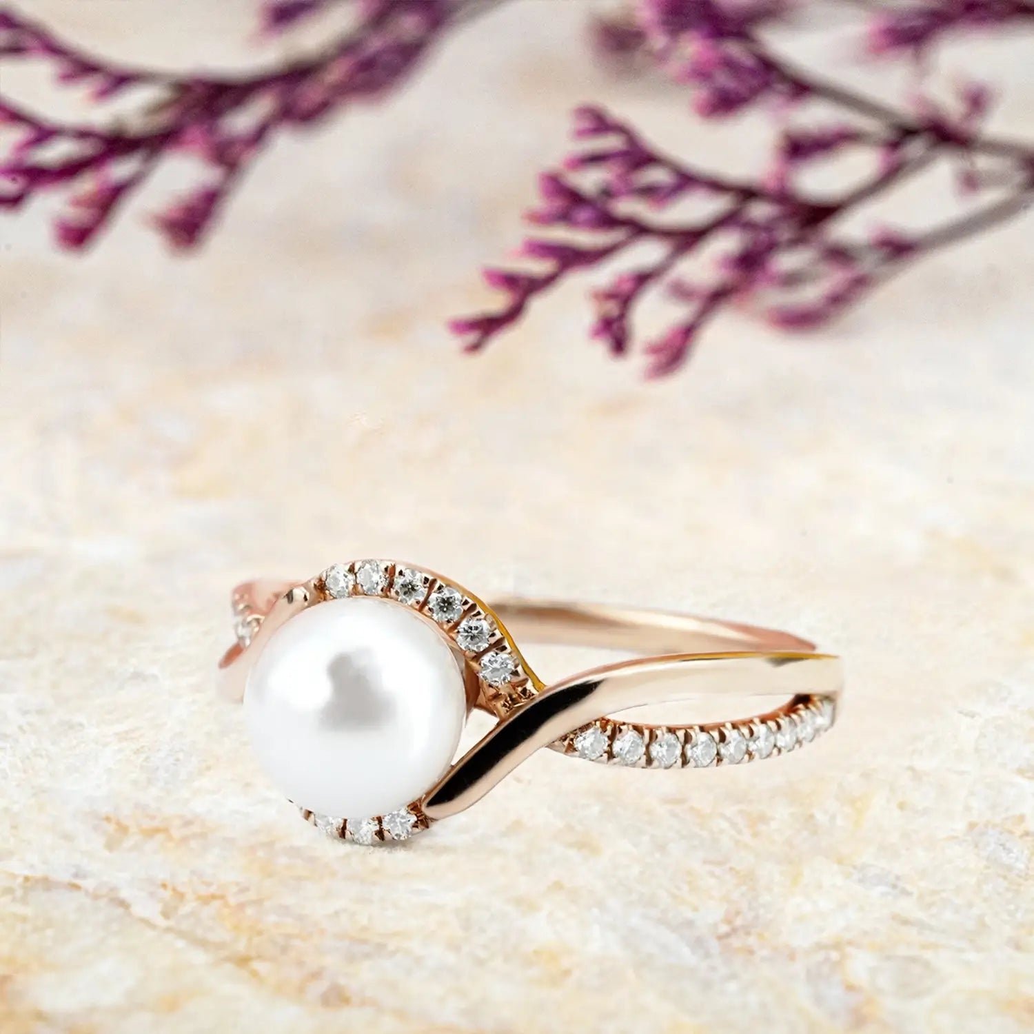 Elegant Akoya Pearl Rings Timeless June Birthstone Jewelry Engagement Ring