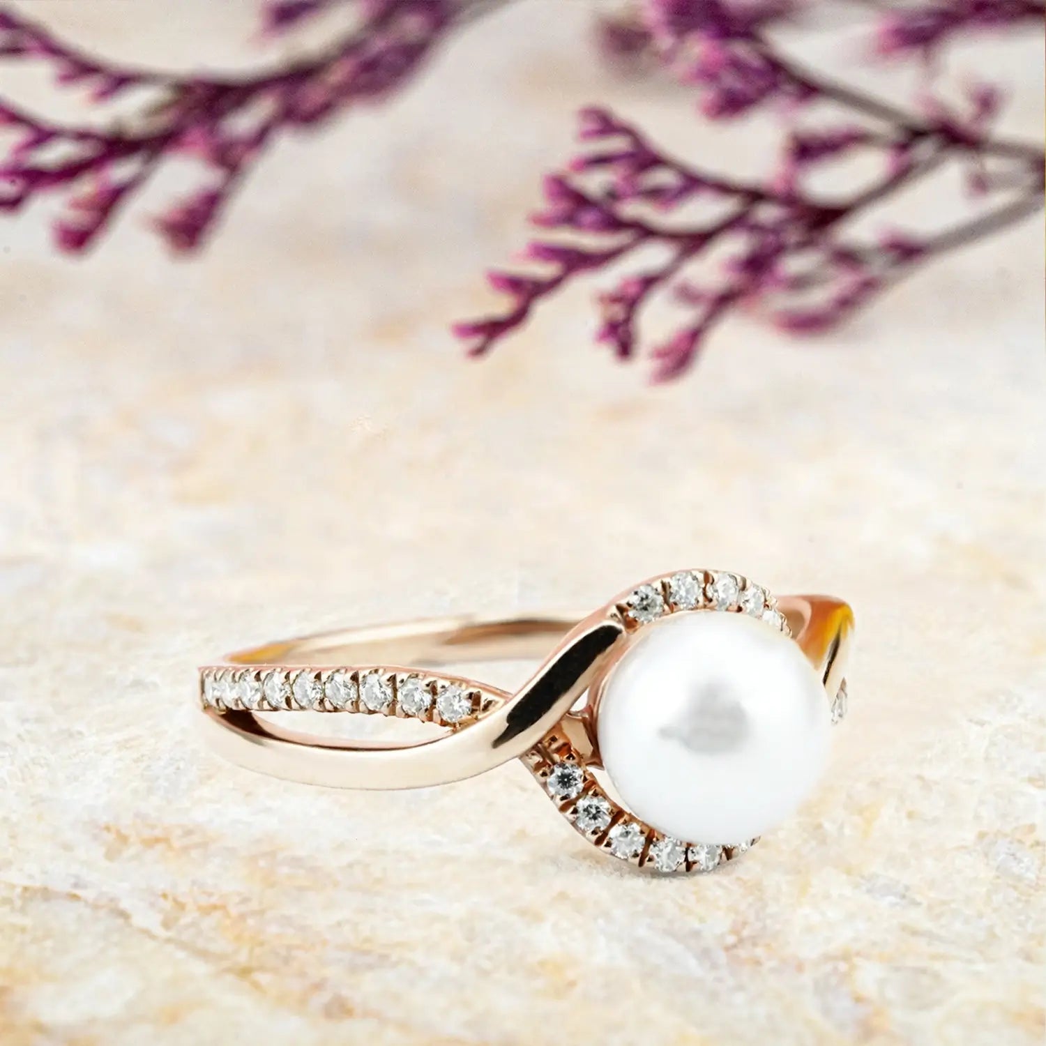 Elegant Akoya Pearl Rings Timeless June Birthstone Jewelry Engagement Ring