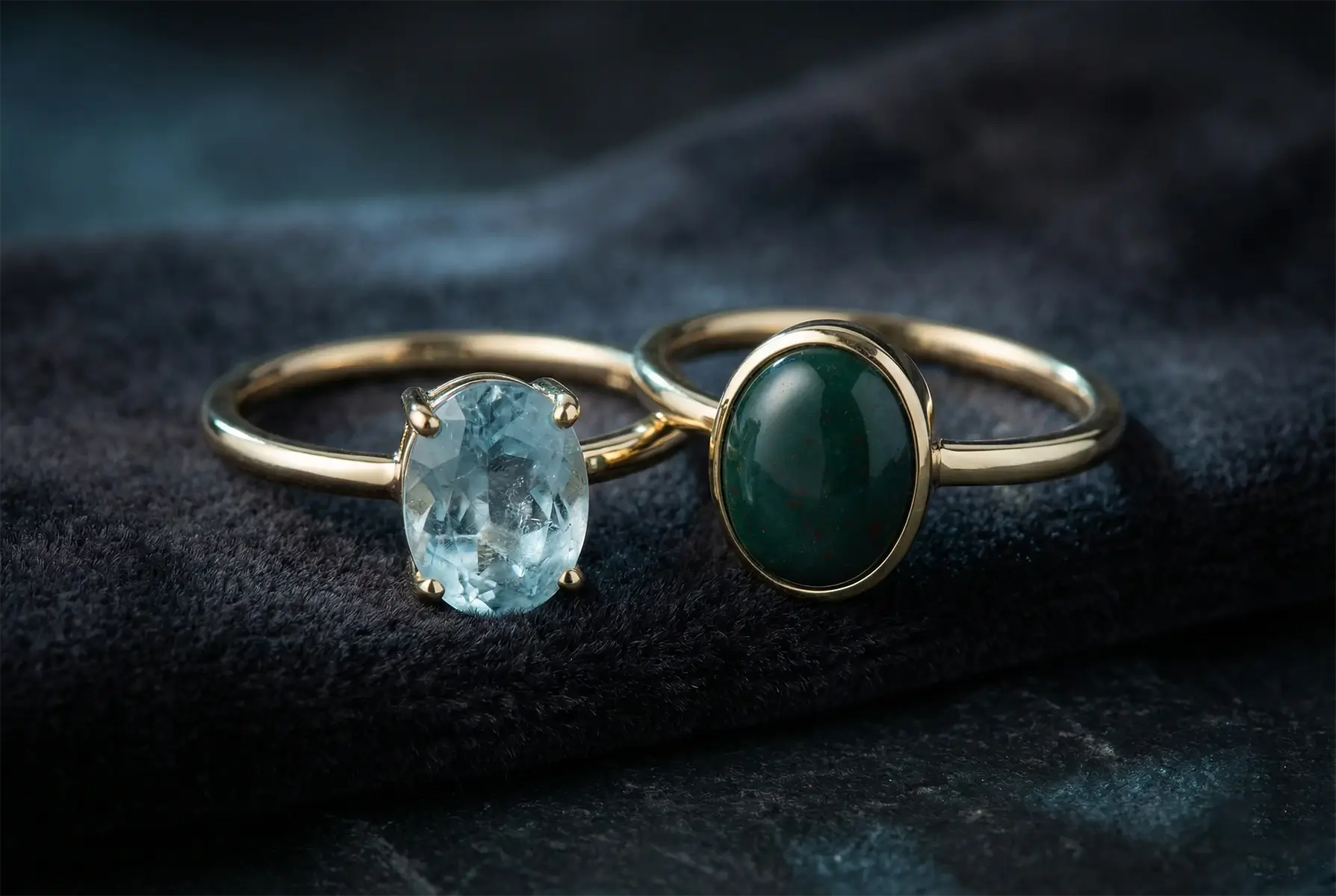 March birthstone aquamarine birthstone rings orleone