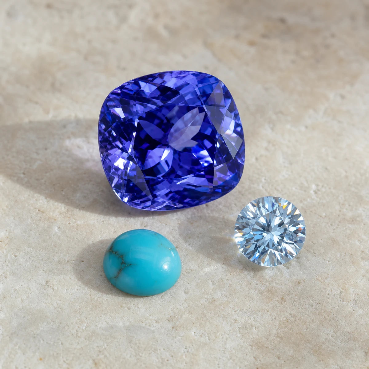 Tanzanite, turquoise and zircon, the December birthstones