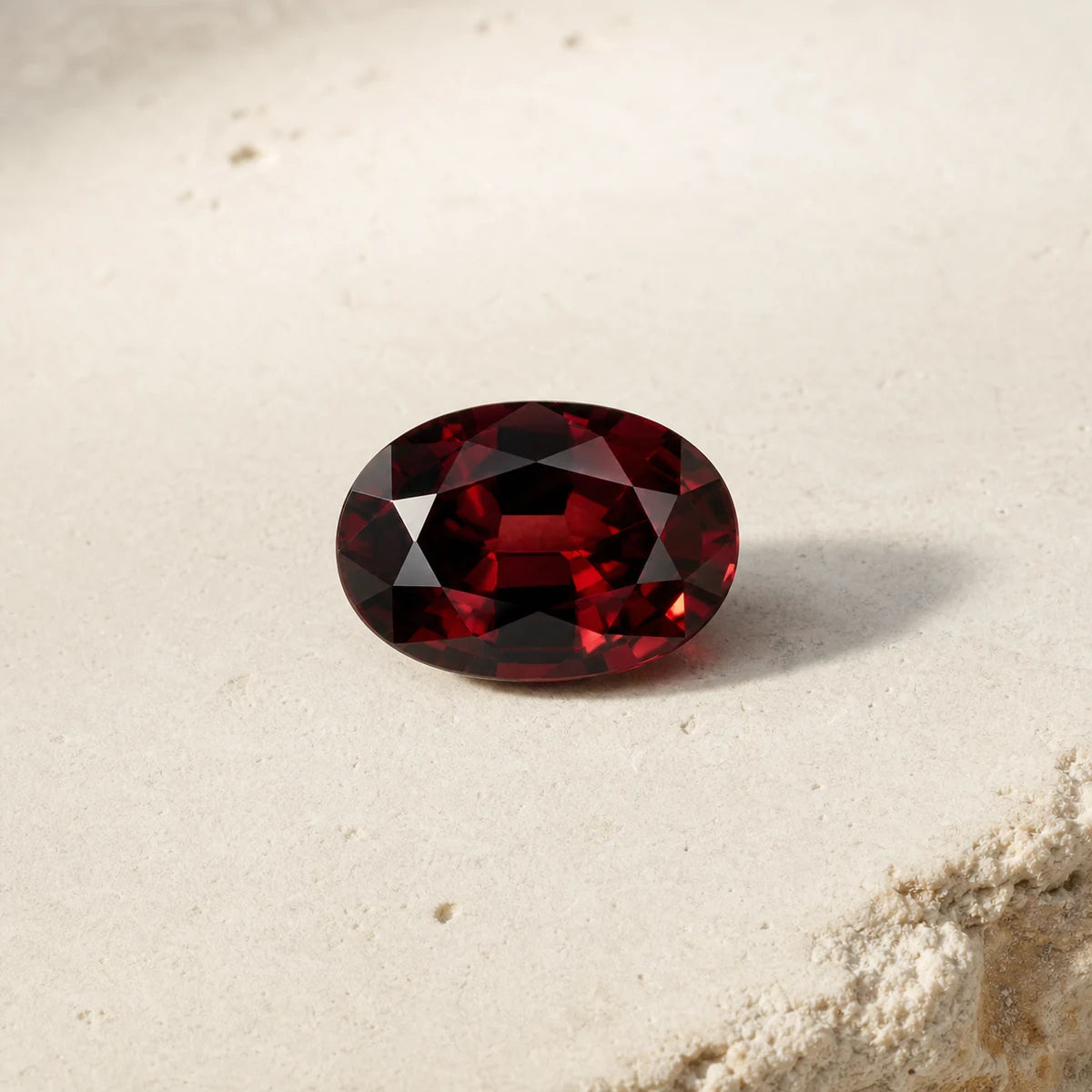 Deep red garnet, the January birthstone