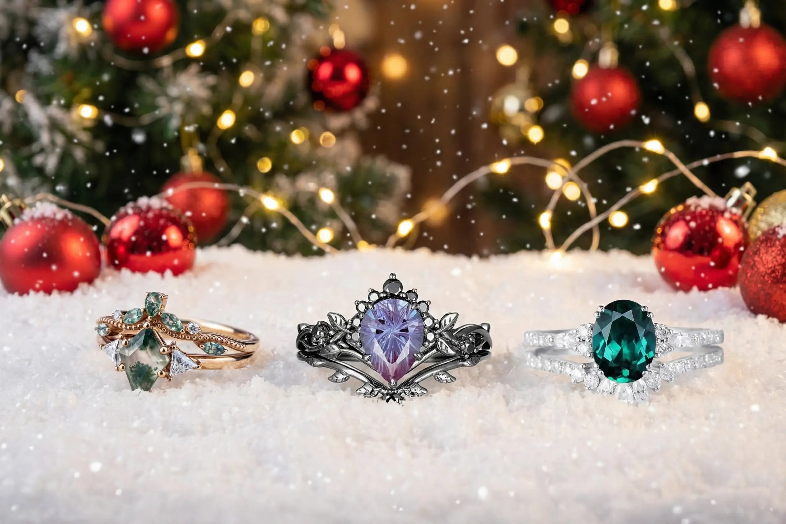 custom bridal ring sets for women anniversary gift unique rings orleone jewelry