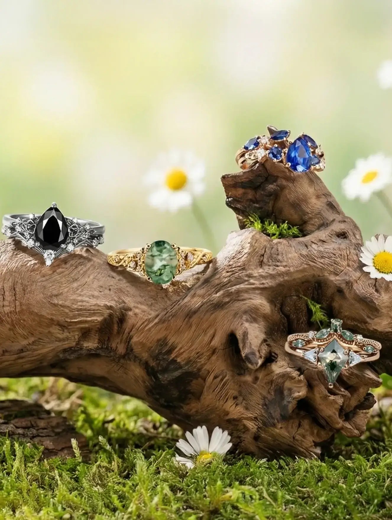 orleone engagement ring for women jewelry gift flora rings