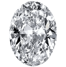 Oval-cut lab-grown diamond