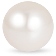 Round cultured white pearl