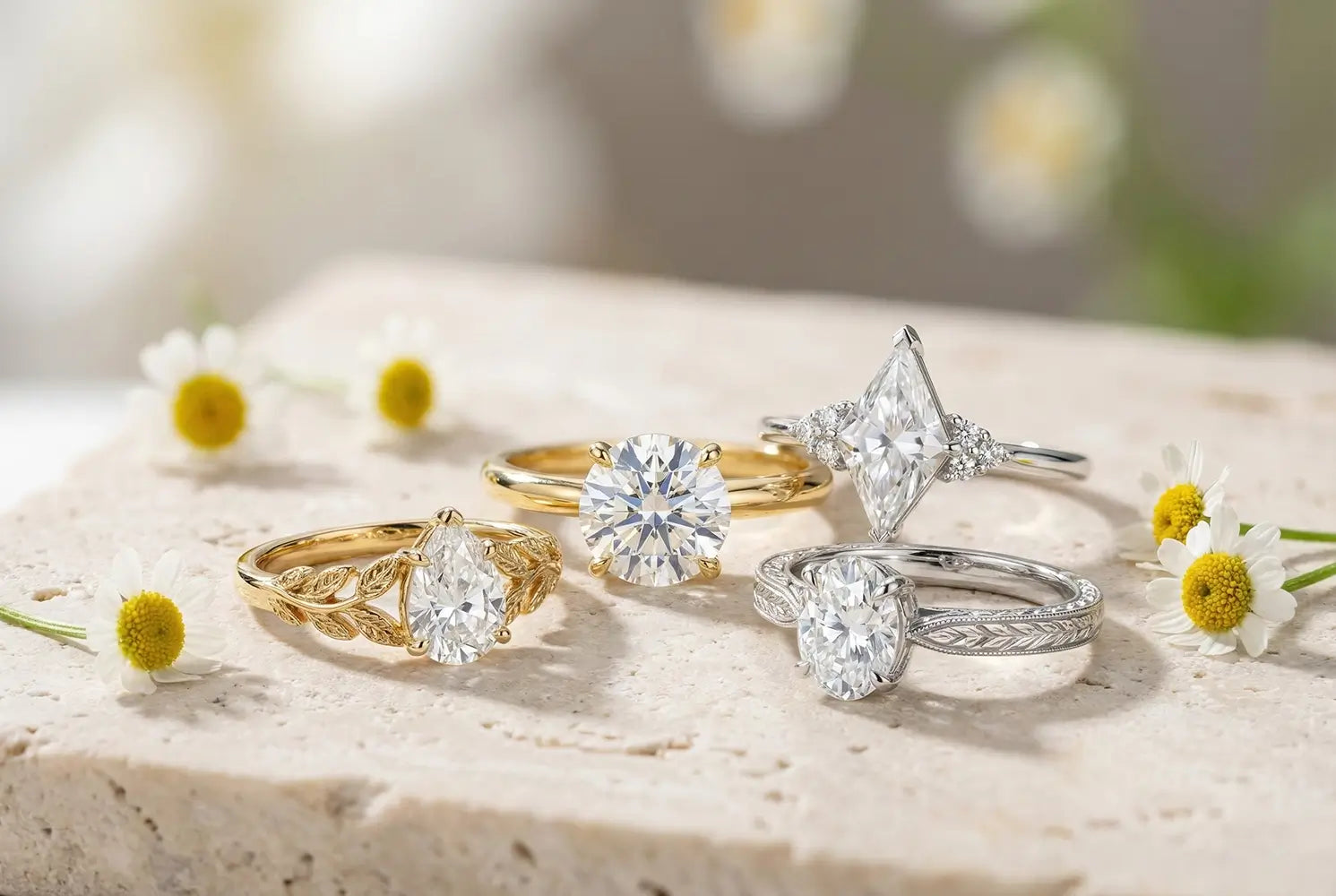 orleone custom moissanite ring for women anniversary gift wedding rings