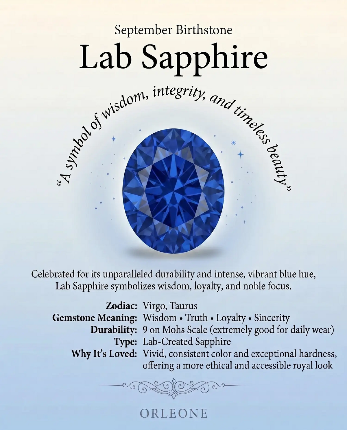 oval sapphire gemstone knowledge orleone guide